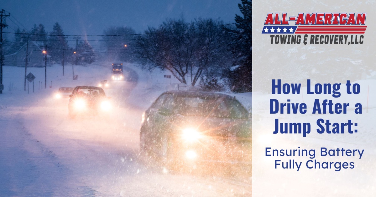 Car battery charging after jump start driving time